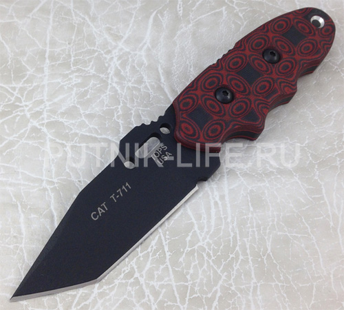 TOPS CAT Tanto Red/Black G10 203T-02